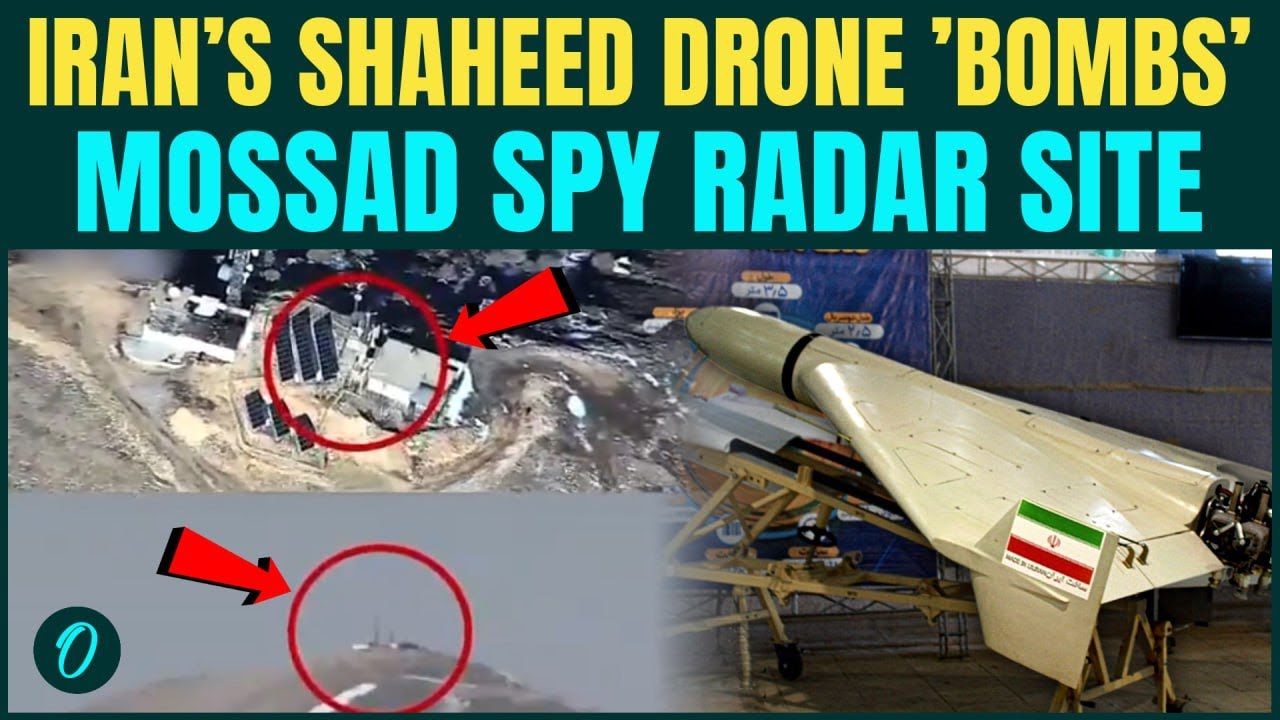 Iran BOMBS Israel’s Spy Radar near Iraq | CHILLING Video Shows Moment Iran Drone HITS Radar| Watch
