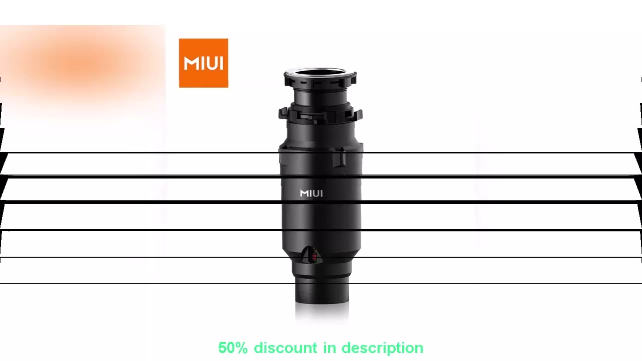 Latest Products You Must Know! MIUI Continuous Feed Garbage Disposal with Sound Reduction,1/2 HP