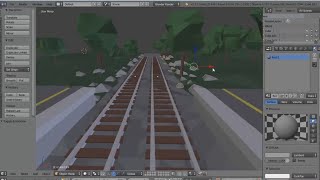 Low Poly Train Station Scene Modeling/Lighting Timelapse (Blender + Unity)