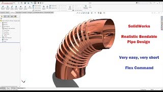 SolidWorks Tutorial | Bendable Pipe Design