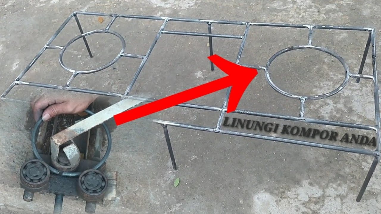 HOW TO MAKE A GAS STOVE FRONT CARA MEMBUAT TUNGKU KOMPOR GAS