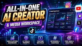 Multi Tube Views | All-in-One AI Creator & Multi-Platform Media Workspace #AiShorts
