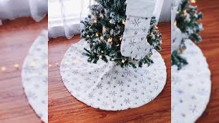 Falda Pie De Arbol Arbolitos De Navidad Decoracion Bordado