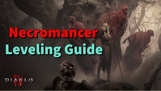 Diablo 4 Best Necromancer Leveling Guide | Corpse Explosion & Blood Lance | Skills, Gear & Aspects