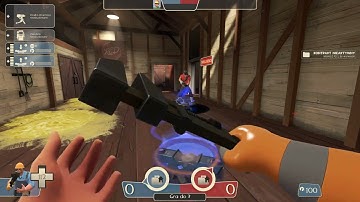 Team Fortress 2 - telefragging 99 bots at once