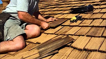 How do you repair a wood shake roof?