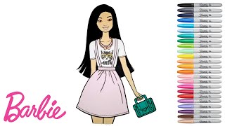 Barbie Coloring book Page Fashionistas Coloring book Unicorn Splash screenshot 1