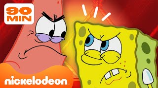 SpongeBob | 90 MINUTI di SpongeBob e Patrick che litigano! 💥 | Nickelodeon Italia