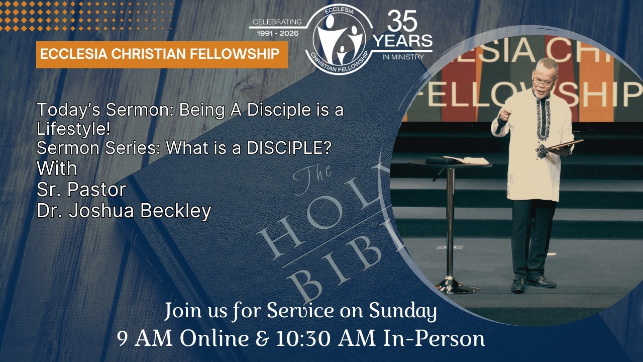 Being A Disciple is a Lifestyle! | Dr. Joshua Beckley