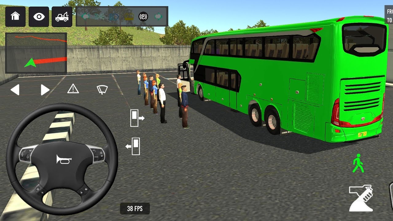 Euro Bus Driving Game Public Transportation 2024 - Indonesia Bus Simulator Android Gameplay #62