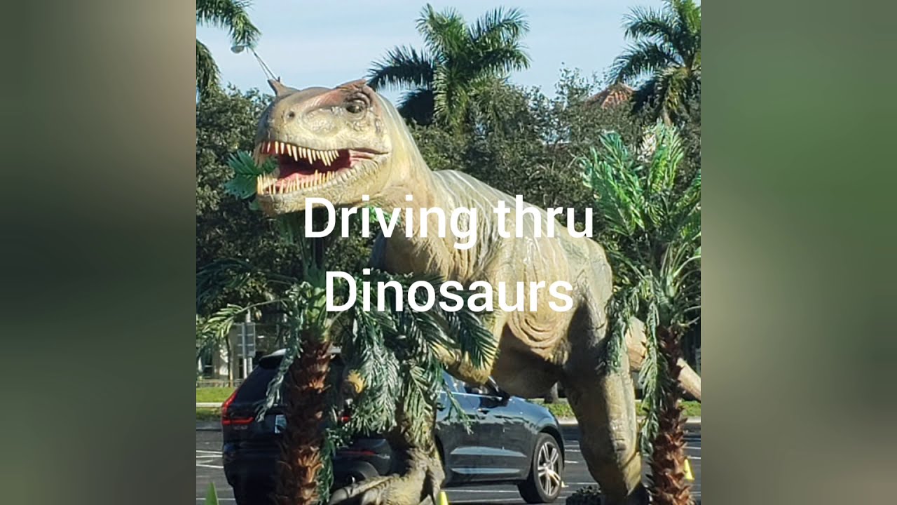 Drive thru Dinosaurs at Jurassic Quest YouTube