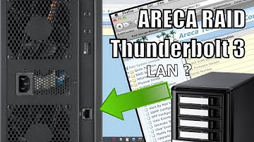 Areca ARC-8050T3 Thunderbolt 3 Network Port - What is it for?