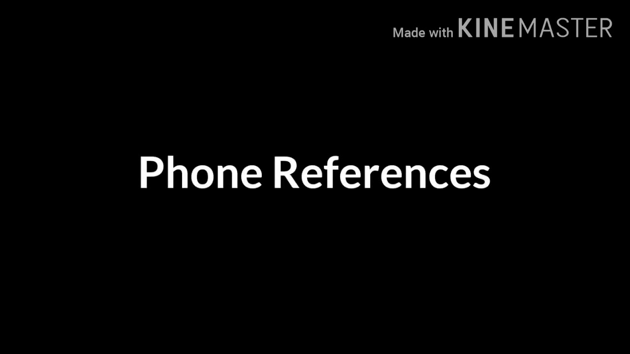 Phone References