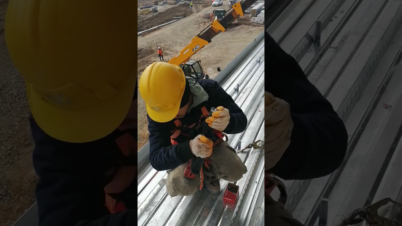 Beton altı trapez sac ve hilti hvb kama uygulaması