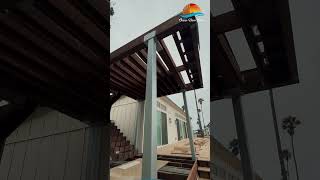 Update on this 50foot deck with lookout tower. #deck #trexdeck #deckdesign