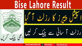 Bise Lahore Result 2021 Intermediate Part 2