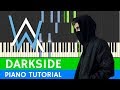 Alan walker  darkside  piano tutorial  somanshu