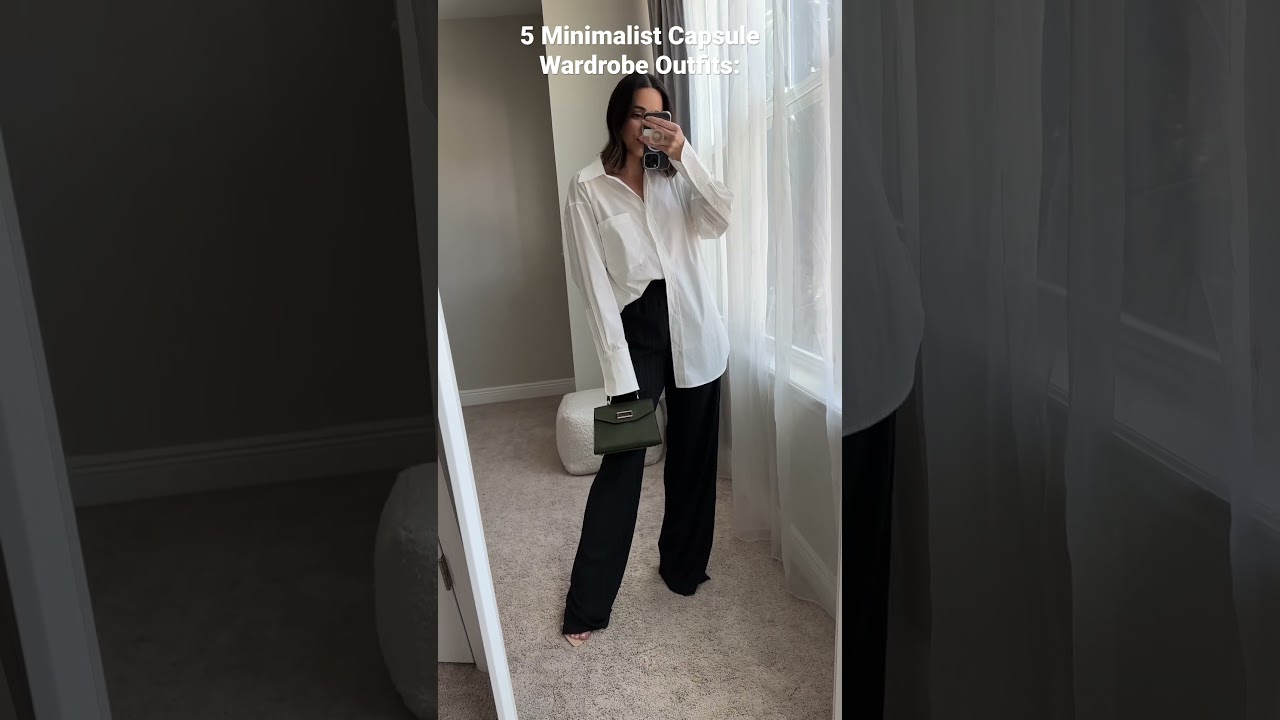 5 Minimalist Capsule Wardrobe Outfits | Links in Description | The Frankie Shop | Hermes Chypre