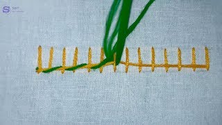 How To Make Gestreifter Webstitch Border Design.