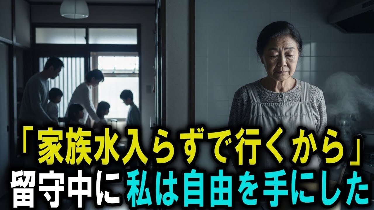 「母さんは留守番ね」置き去りにされた母は自由を手にした