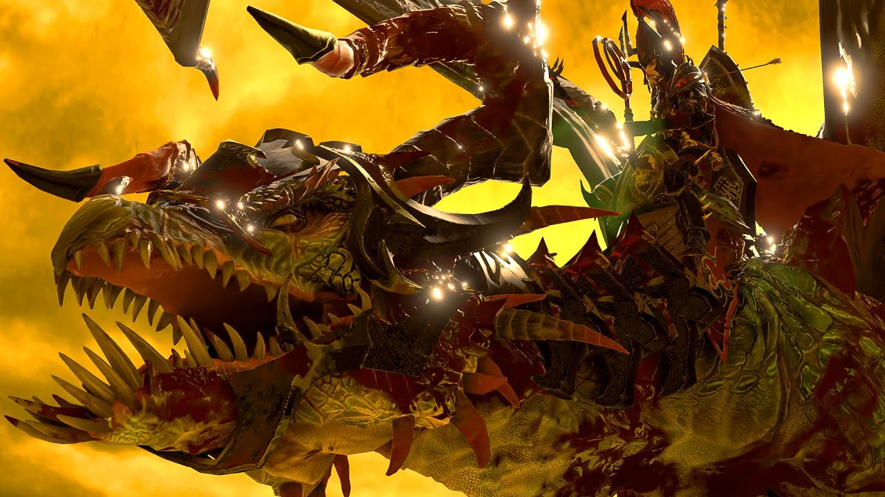 CHAOS DWARFS and DARK ELVES vs HIGH ELVES and DWARFS - TotalWar Warhammer 3 cinematic battle