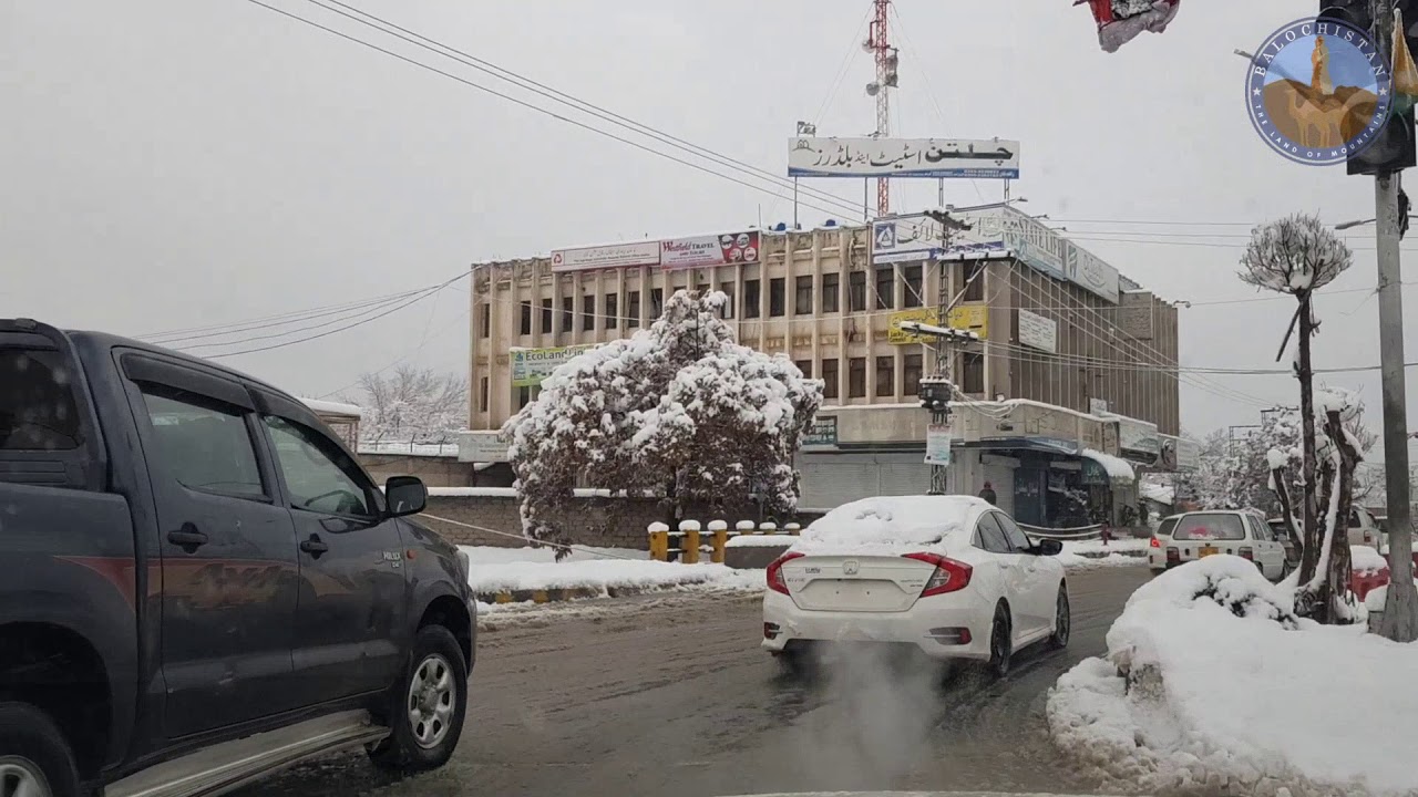 Beautiful Quetta Valley after Snowfall 2020