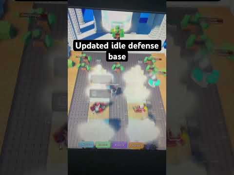 Updated idle defense base #roblox #tower defense