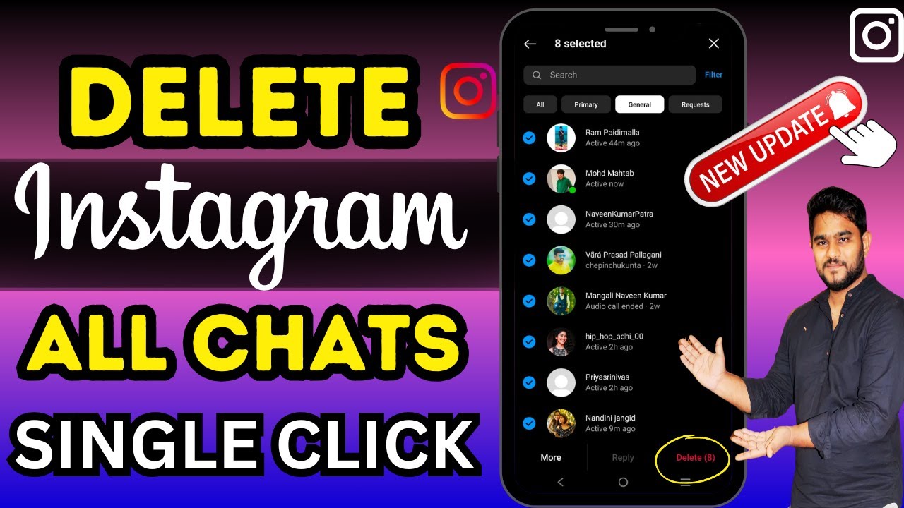 How To Delete All Chats On Instagram At Once (2024) | Instagram Chat Messages Delete ఎలా చేయాలి?