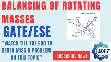 Lec 22  Balancing of rotating masses