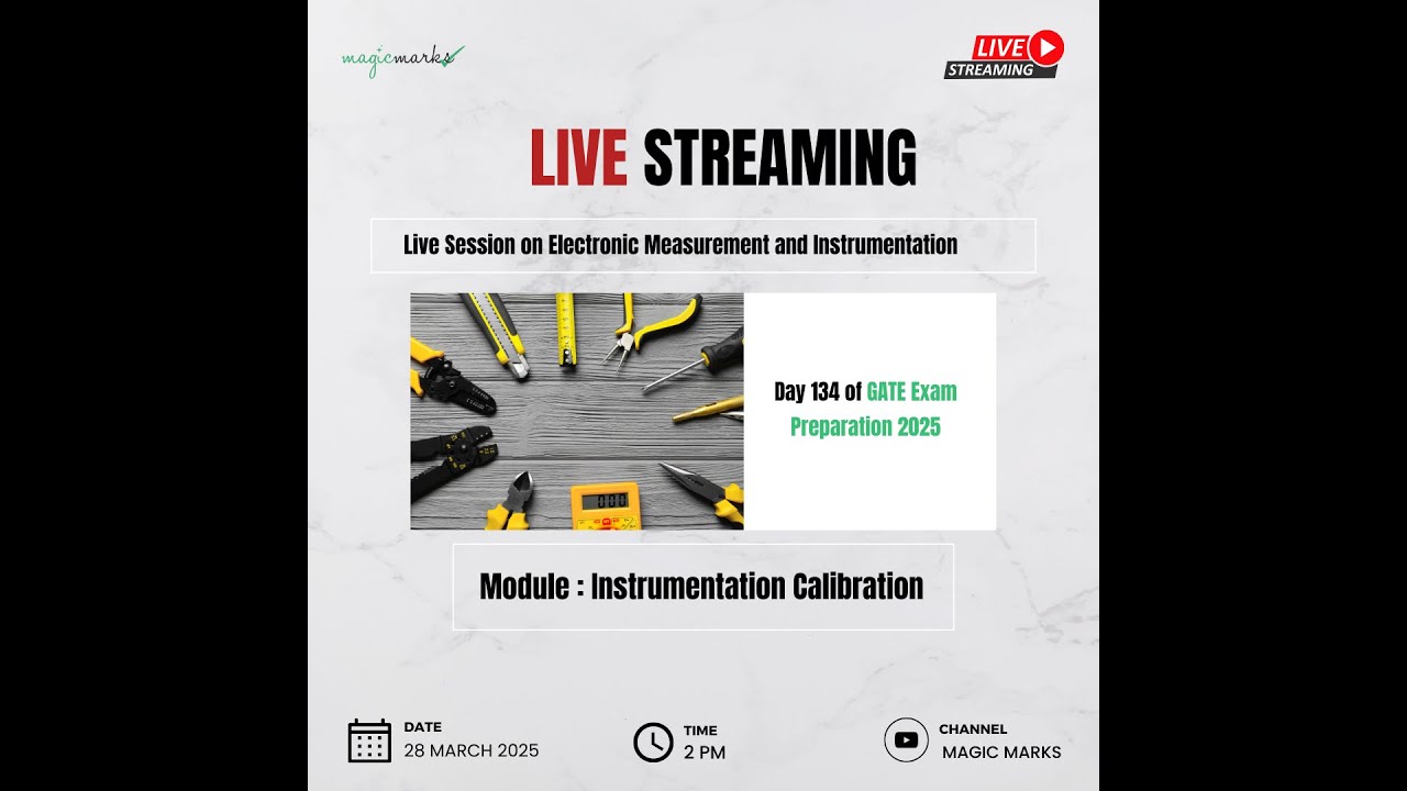 Day 134 of GATE Exam Preparation 2025 |  Electronic Measurement and Instrumentation