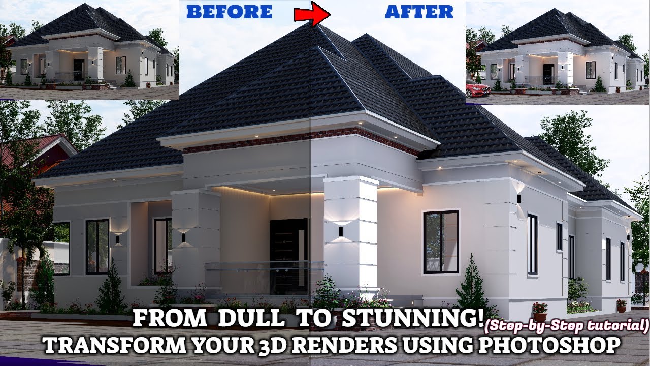 How to Edit 3D Rendering in Photoshop  For Designers ||Tips for Realistic  Masterpieces! (2025)