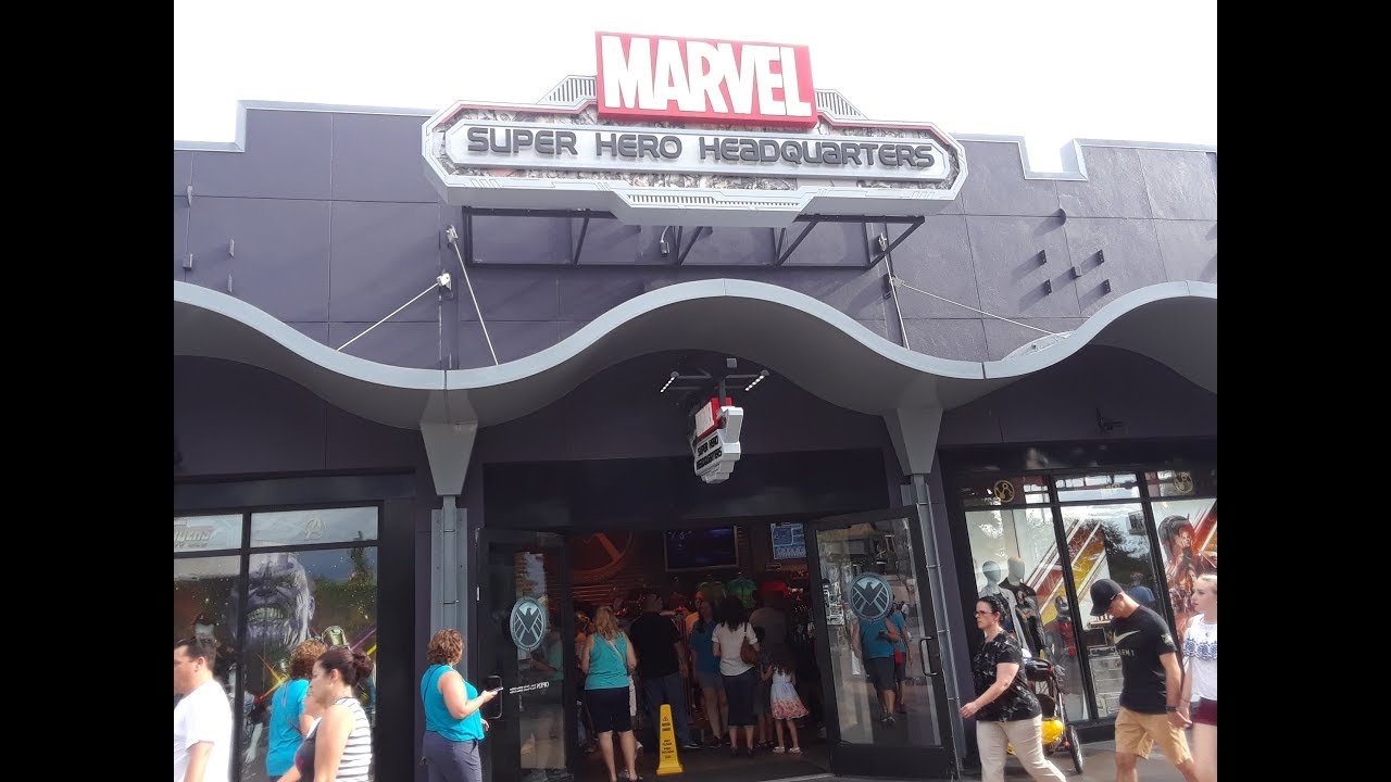 Marvel Super Hero Headquarters Store Walkthrough Disney Springs YouTube