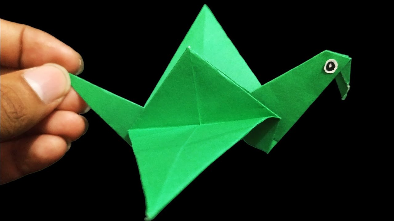How To Make an Origami Flapping Bird - Easy Origami Intructions | AM Crafts 