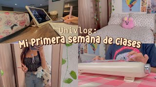 Univlog: PRIMERA SEMANA DE CLASES | organización, hábitos, vlog en mi uni