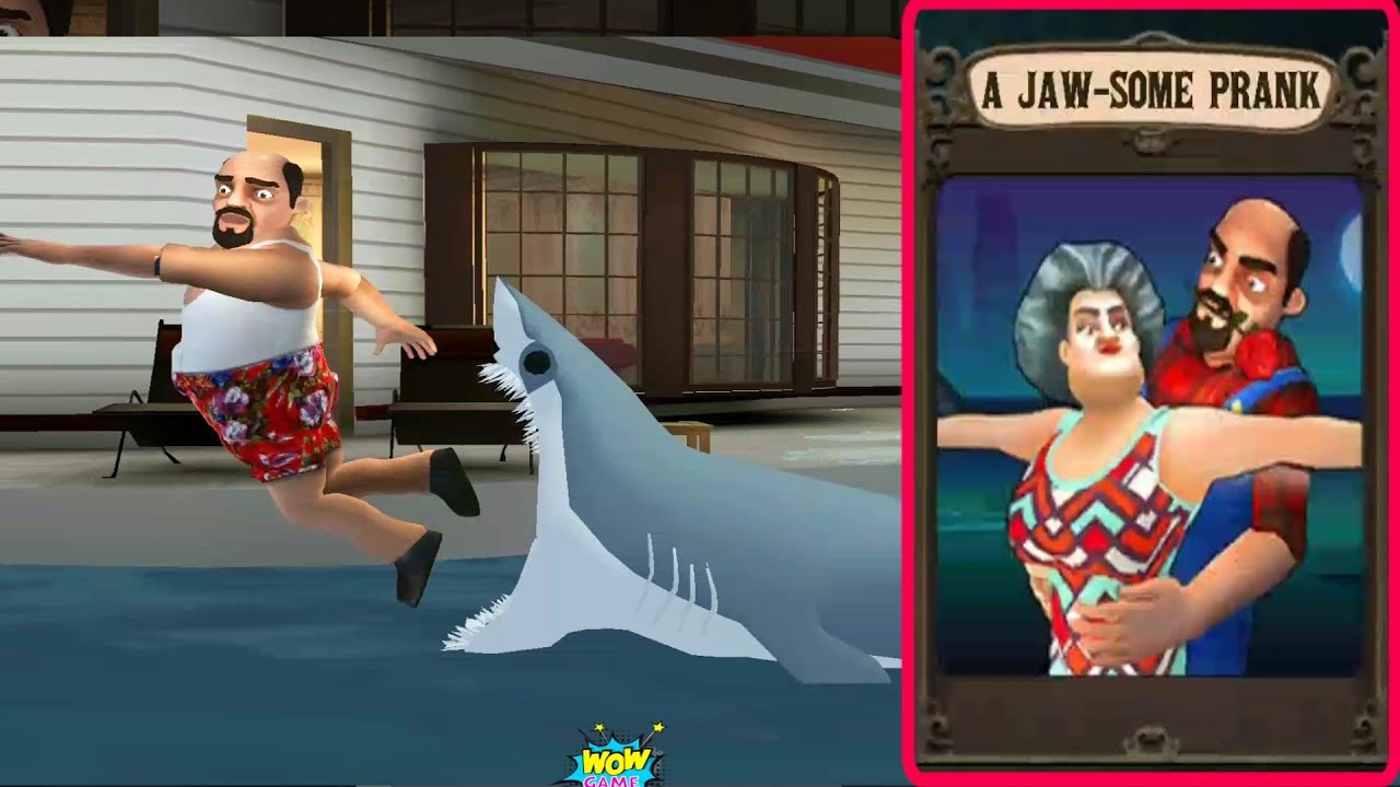 Scary Stranger 3D - A Jaw some prank New update level prank