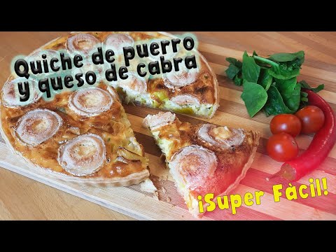 Receta Quiche Puerros Y Queso De Cabra