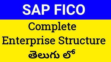 SAP FICO Complete enterprise structure configuration telugu | RTR Training 8019419472