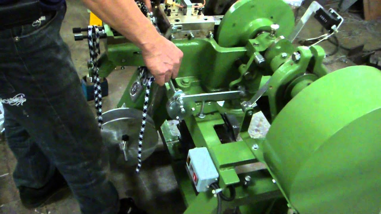 CL102SemiAutomatic Shoelace Tipping Machine 2013 10 24 YouTube