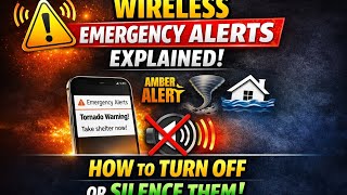 Wireless Emergency Alerts Explained (AMBER, Tornado, Flood) + How to Turn Them Off or Silence Them