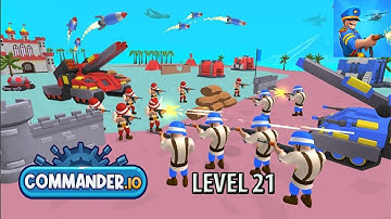 Commander io Gameplay - Level 21  - Army Commander - Best Android Games