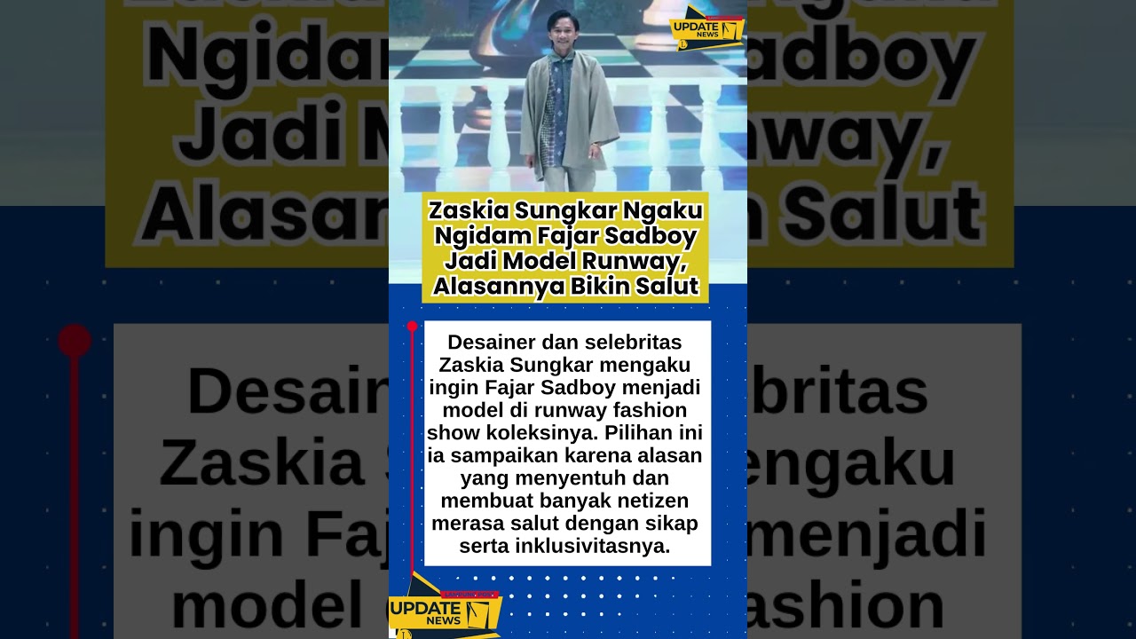 Zaskia Sungkar Ngaku Ngidam Fajar Sadboy Jadi Model Runway, Alasannya Bikin Salut 