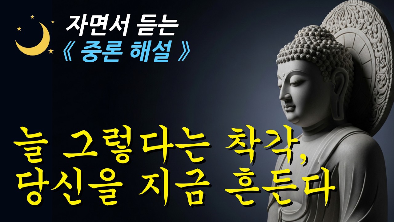 ✨ 잠잘 때 듣는 성격을 실체로 믿는 순간 고통이 바로 시작된다ㅣ중론ㅣ부처님 말씀ㅣ오디오북