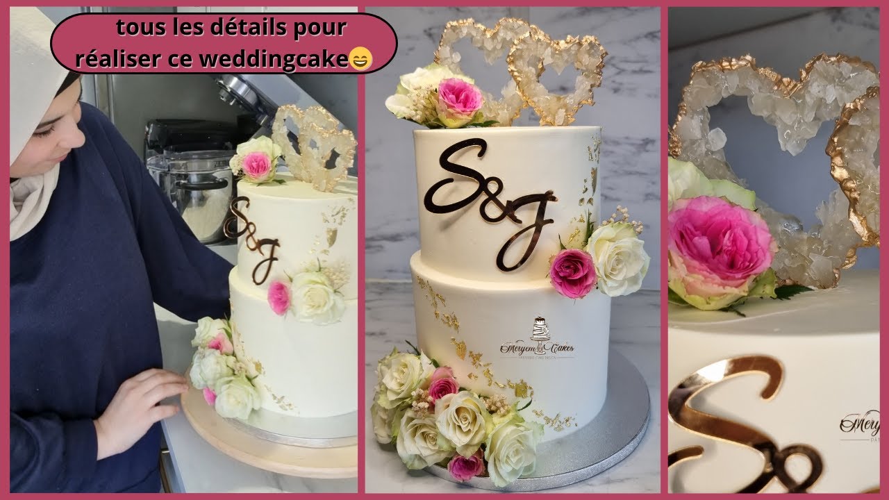 Tous les détails pour réaliser ce weddingcake😄