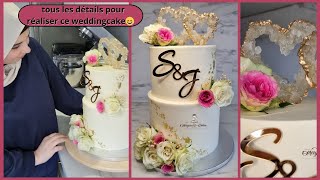 Tous les détails pour réaliser ce weddingcake😄