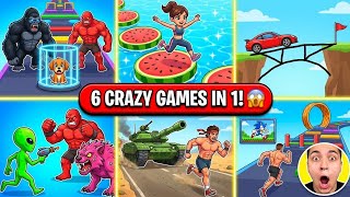 Escaping The Giant Monster & Tank! (6-in-1 Mobile Game Challenge) screenshot 3