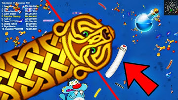 WORMS ZONE epic Gameplay | Max Snake slitherio wormate 🐍 oggy Saamp