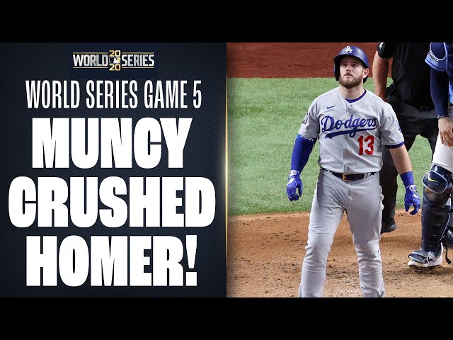 Dodgers' Max Muncy DESTROYS baseball, unleashes awesome bat drop! (World  Series Game 5) 