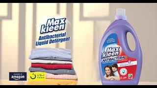 Maxkleen-1st Antibacterial Liquid Detergent in the Middle East-No Mercy on Germs ,No Mercy on Stains