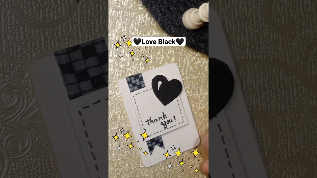 Thank You Card Ideas 🖤⚡🌟 