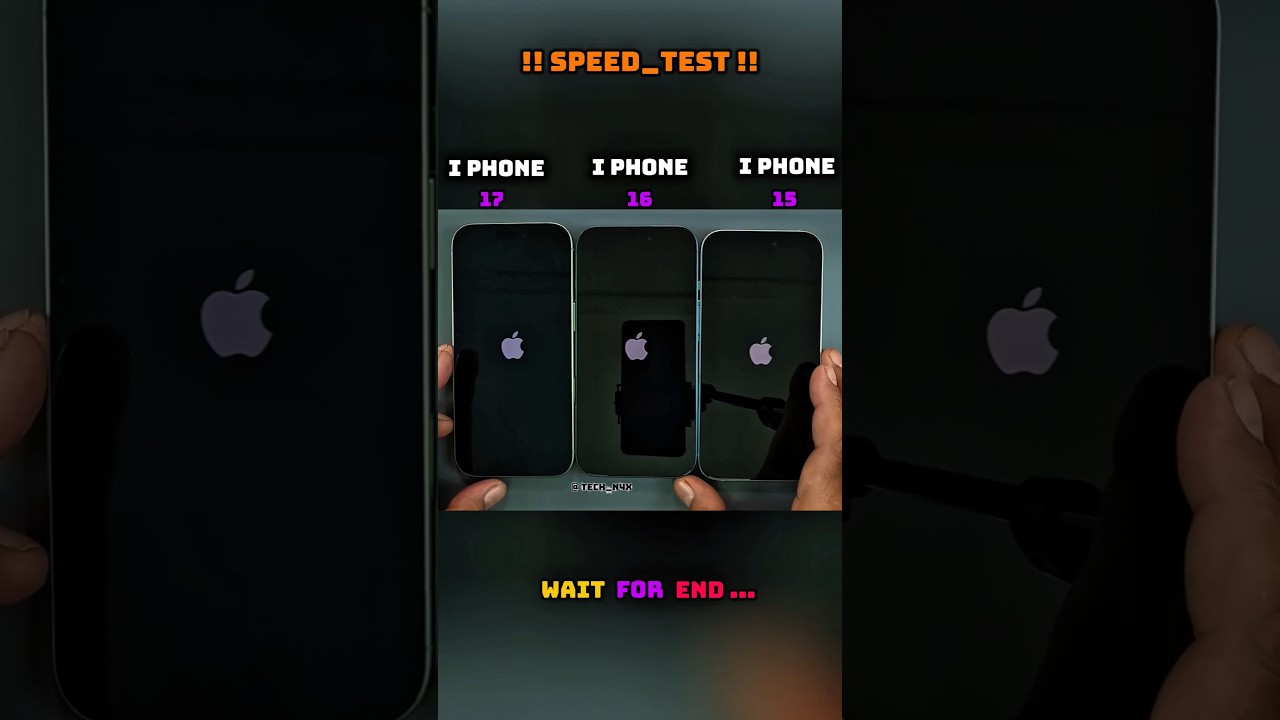 🚀 I PHONE 17 vs I PHONE 16 vs I PHONE 15 SPEED TEST !! 🔥